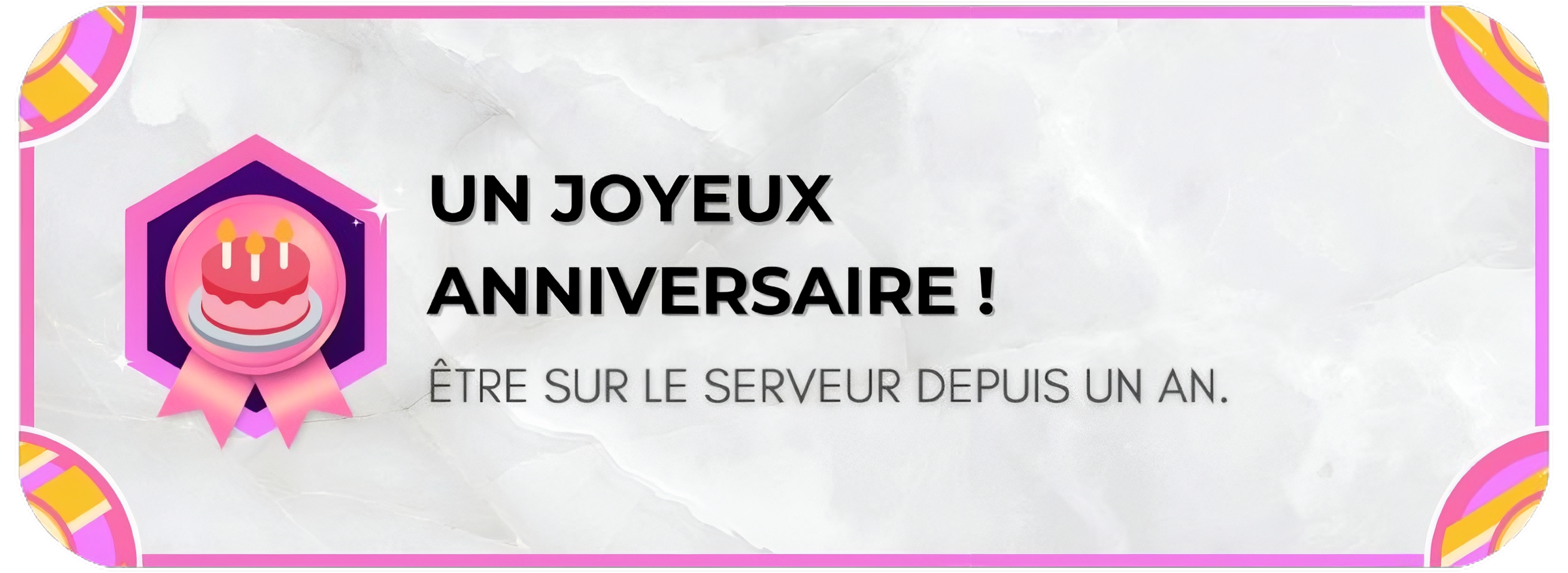 Un joyeux anniversaire !