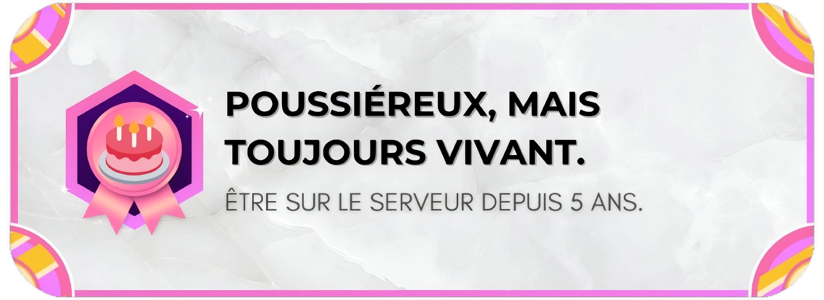 Poussiéreux, mais toujours vivant