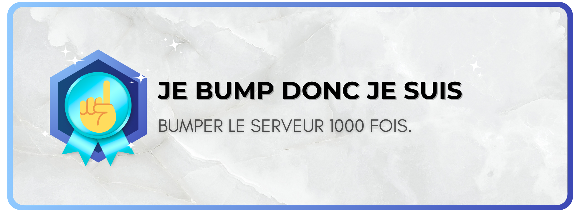 Je bump donc je suis