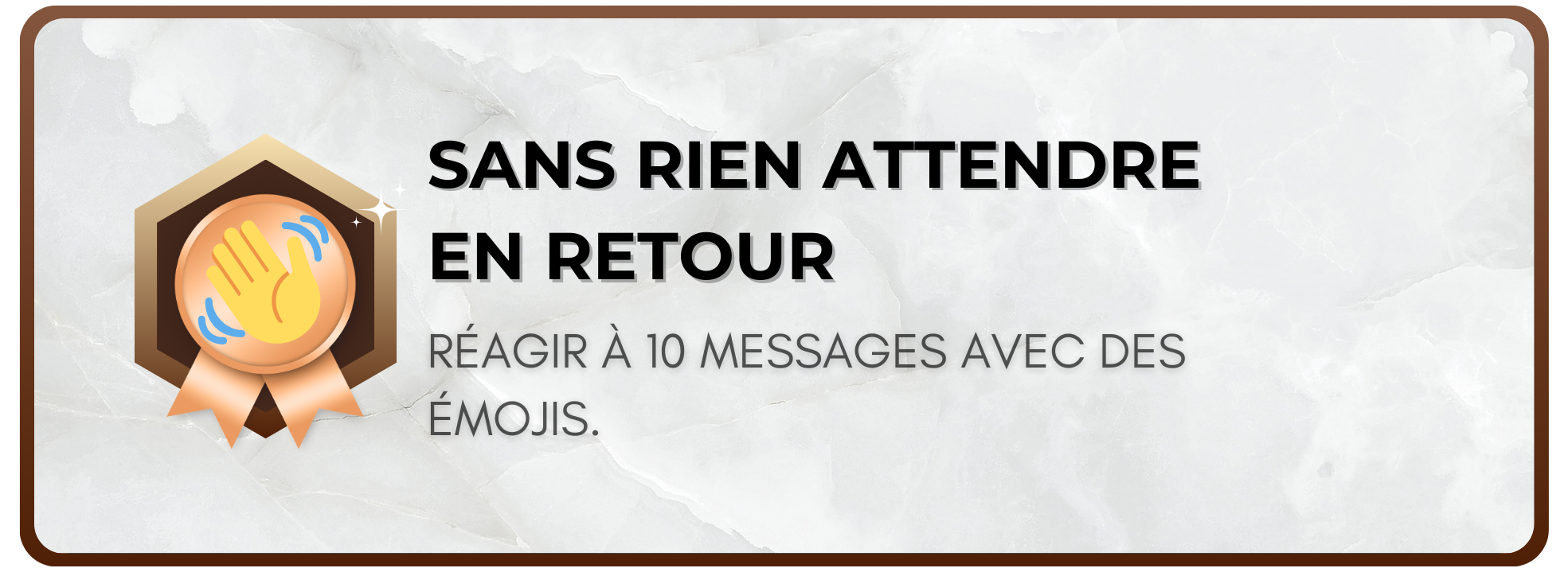 Sans rien attendre en retour