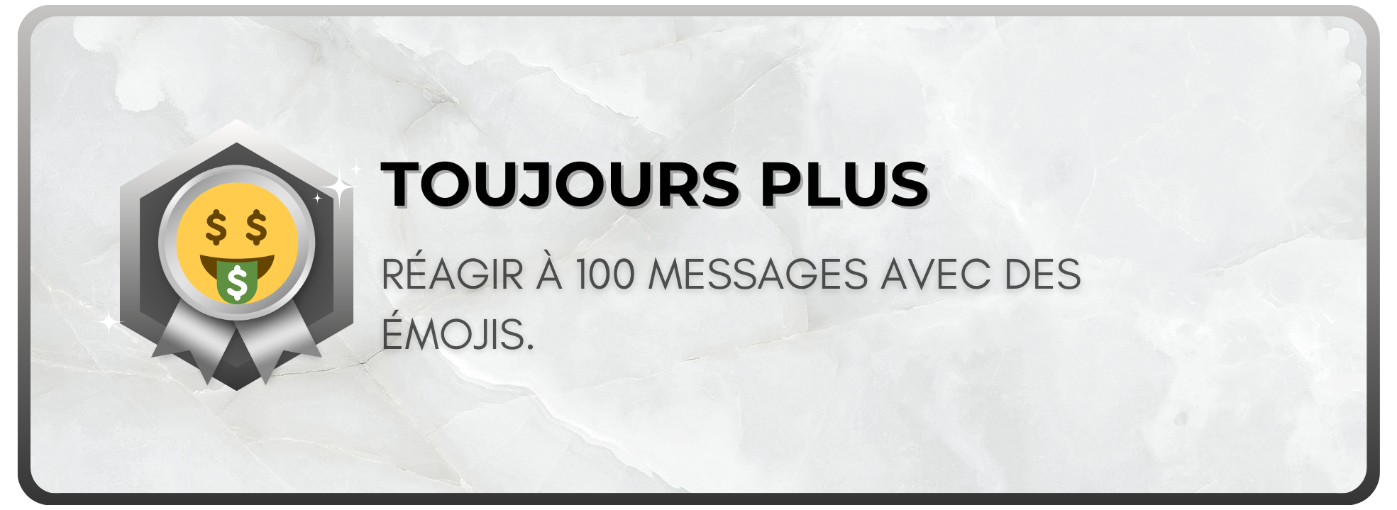 Toujours plus