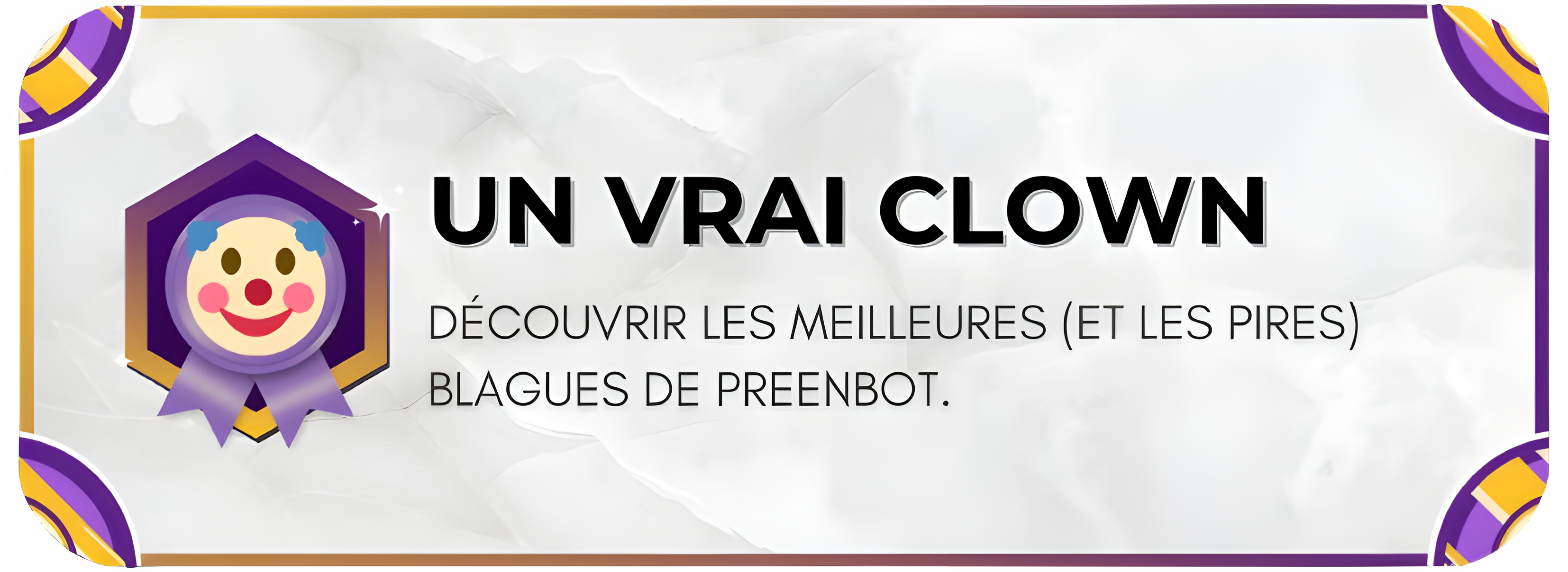 Un vrai clown